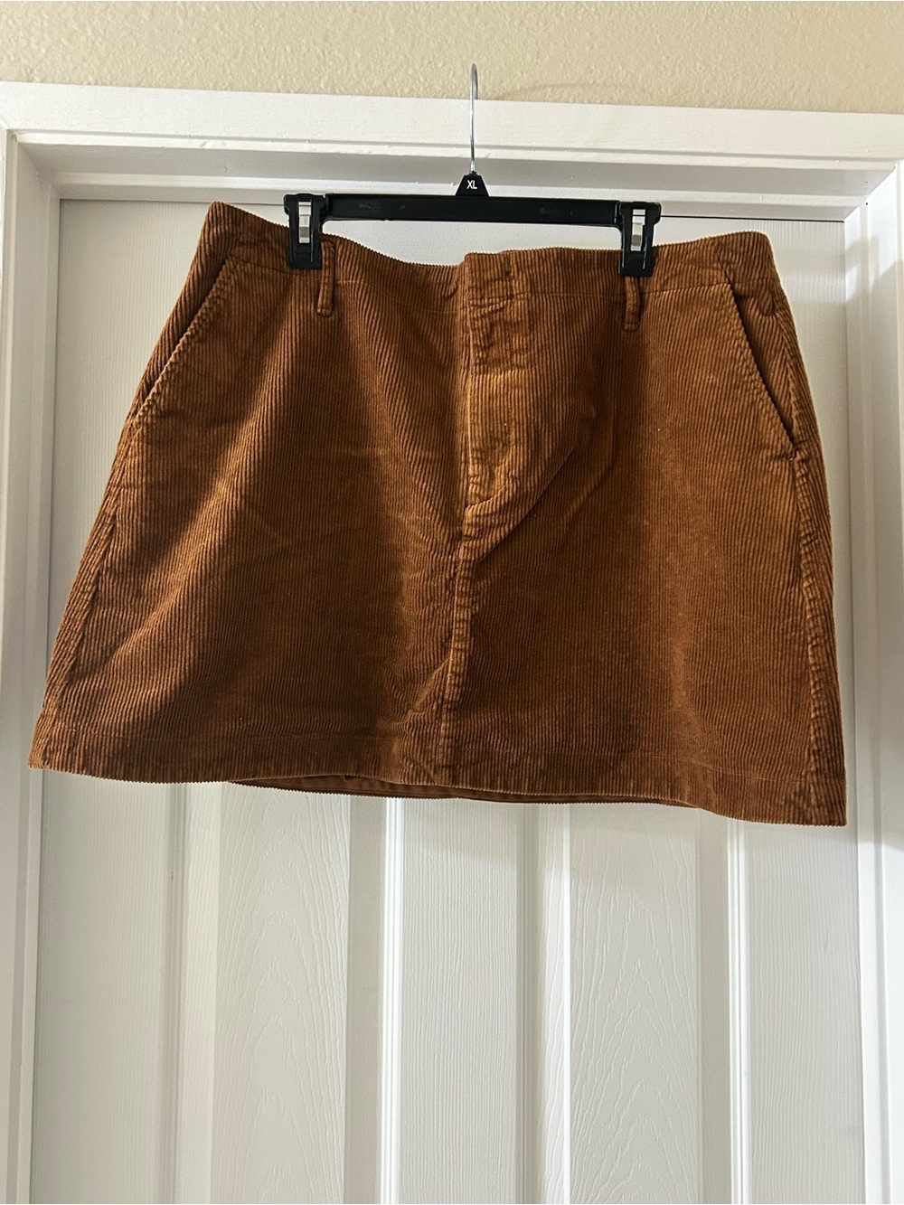 GAP Corduroy Mini Skirt in Warm Chestnut